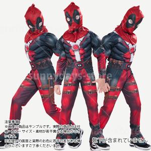 デッドプール コスプレ 衣装 マスク 付き D...の詳細画像1