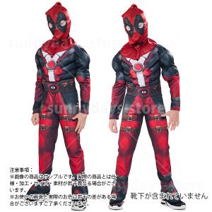 デッドプール コスプレ 衣装 マスク 付き D...の詳細画像3