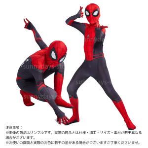 スパイダーマン 子供服 コスプレ ファー フロ...の詳細画像2