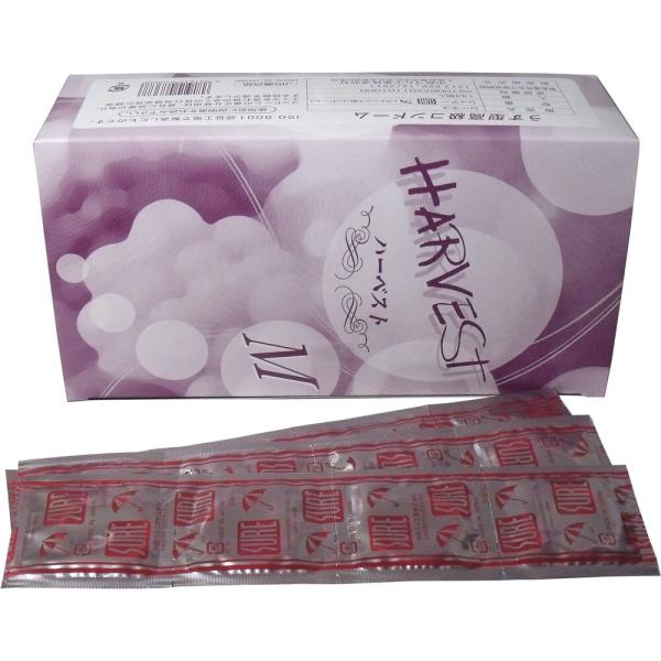 コンドーム 業務用コンドーム ハーベスト シュアー Mサイズ 144個入 (K)