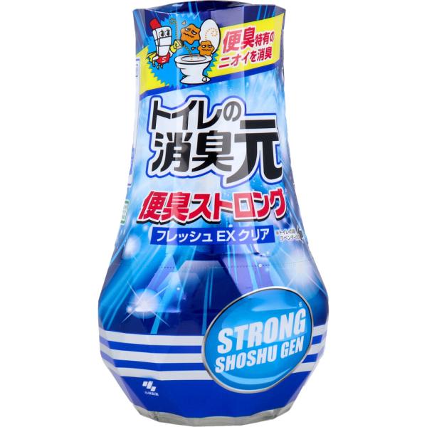 消臭剤 トイレ用 置き型 芳香剤 トイレの消臭元 便臭ストロング フレッシュEXクリア 400mL ...