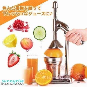 ハンドジューサー果汁絞り器手動式ステンレス製フ...の詳細画像2
