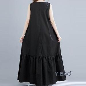 ノースリーブ ワンピース レディース 夏 ロン...の詳細画像2