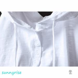 チュニック パーカー ロングtシャツ ロング丈...の詳細画像4
