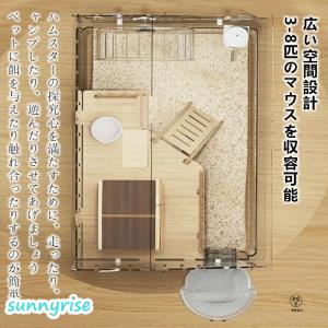 爆買い キンクマハムスター ケージ 透明 大型...の詳細画像5