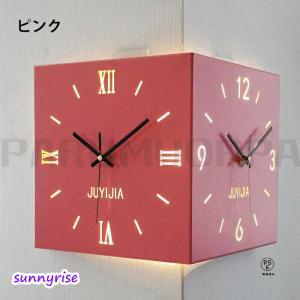 掛け時計 おしゃれ 掛け時計 両面コーナー サ...の詳細画像4