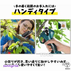高枝電動のこぎりチェーンソー充電式高枝切り剪定...の詳細画像3