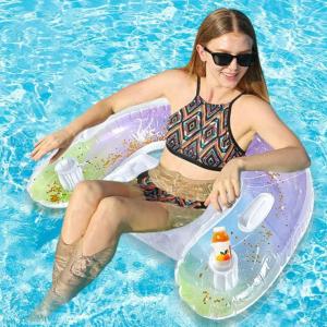 浮き輪 フロート 浮き輪ベッド 大人 子供 水...の詳細画像5