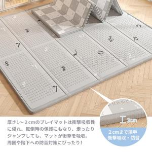 プレイマット 赤ちゃん 厚手 ベビーマット 滑...の詳細画像5