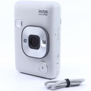 ＜ほぼ新品＞ FUJIFILM チェキ インスタントカメラ  instax mini LiPlay ストーンホワイト｜sunnys-camera