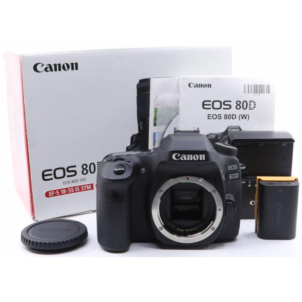 ＜良品＞ Canon デジタル一眼レフカメラ EOS 80D ボディ シャッター数わずか12930枚...
