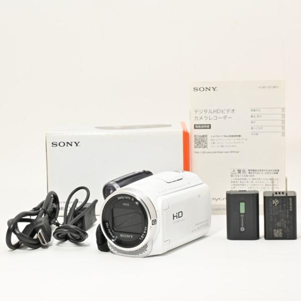 ＜並品＞ SONY Handycam HDR-CX675 ホワイト｜32GB内蔵｜光学30倍ズーム｜...