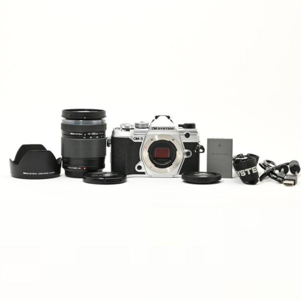 ＜良品＞ OM SYSTEM OM-5 14-150mm II レンズキット シルバー｜ミラーレス一...