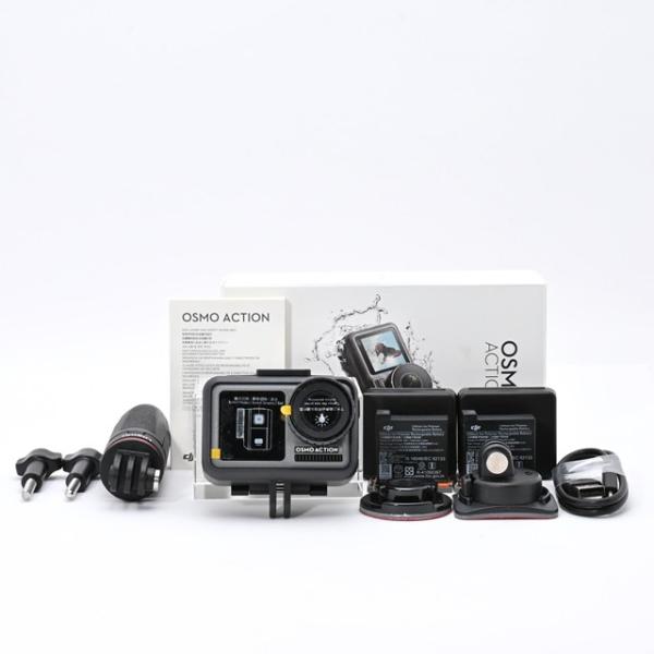＜未使用品＞ DJI OSMO Action｜アクションカメラ｜4K対応｜防水設計｜バッテリー2個付...