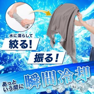 冷感タオル ひんやりタオル フード 首 冷却 ...の詳細画像2