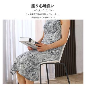 スタッキングチェア 4脚セット セブンチェア ...の詳細画像5