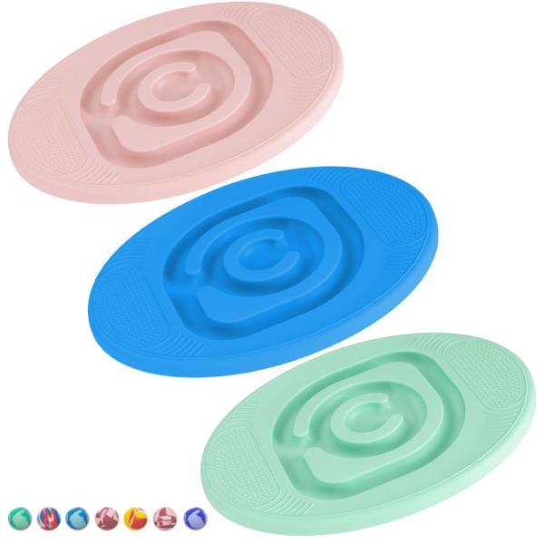 バランスボード 子ども 体幹 トレーニング 迷路付き ブルー グリーン ピンク 室内遊具 おすすめ