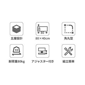 デスク パソコンデスク 80cm 白 ホワイト...の詳細画像1