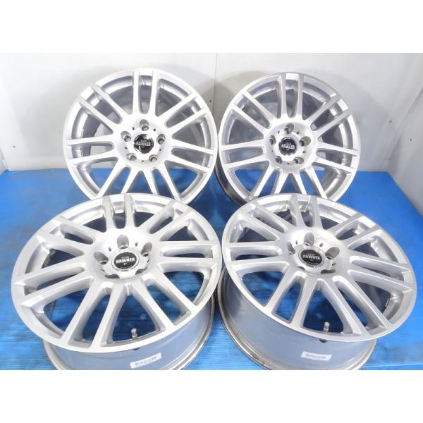 ★DESIGN HAWNER W01★18x8J +45 5穴 120 中古 アルミホイール 4本【...