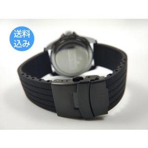 腕時計 ラバー ベルト用 Dバックル 18mm 20mm 22mm プッシュ式