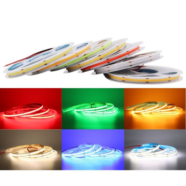 DC12V　高密度COB LEDテープ　非防水　５M　背面両面テープつき