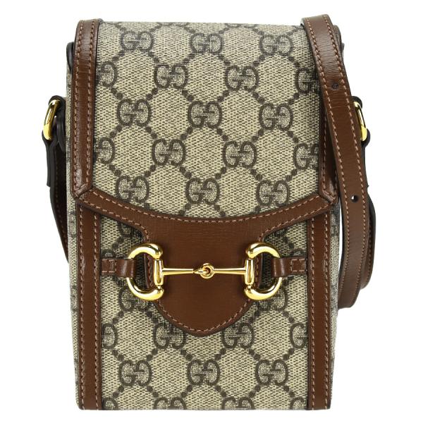 グッチ GUCCI ホースビット1955 ミニバッグ 625615 GGスプリーム レザー ブラウン...