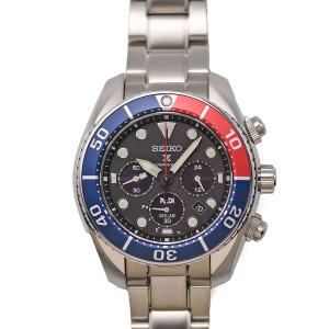 セイコー SEIKO プロスペックス ダイバースキューバ クロノグラフ PADIモデル SBDL067 ソーラー 200m防水 メンズ 研磨仕上げ済み 中古｜sunrev