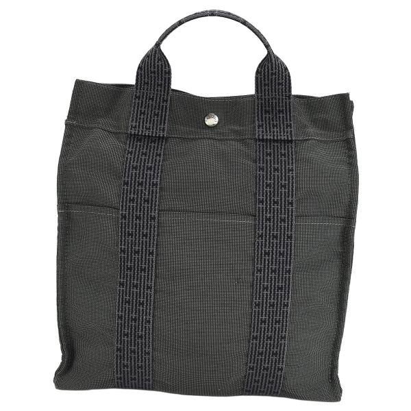 エルメス HERMES エールライン アドMM リュックサック グレー キャンバス メンズ レディー...