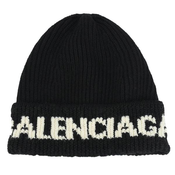 バレンシアガ BALENCIAGA ニット キャップ ロゴ ニット帽 ビーニー 帽子 メンズ レディ...