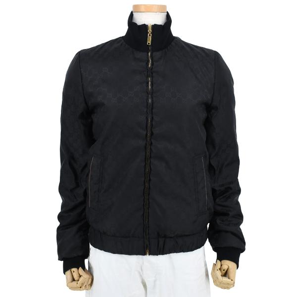 グッチ GUCCI GG柄 ナイロンジャケット ブルゾン 中綿ジャケット ジャンパー ジップアップ ...