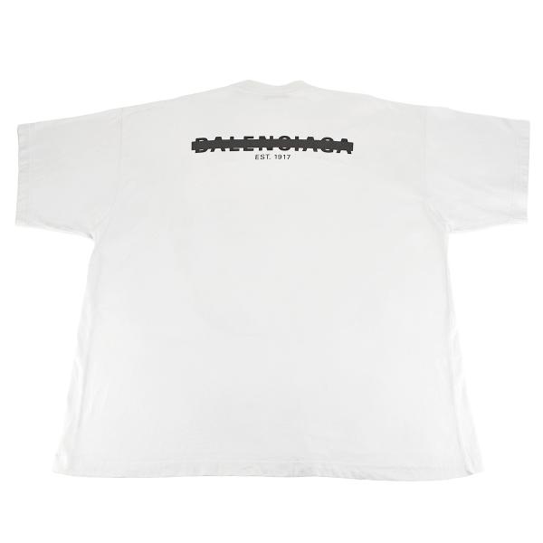 バレンシアガ BALENCIAGA ロゴプリント STRIKE 1917 オーバーサイズ 半袖 Tシ...