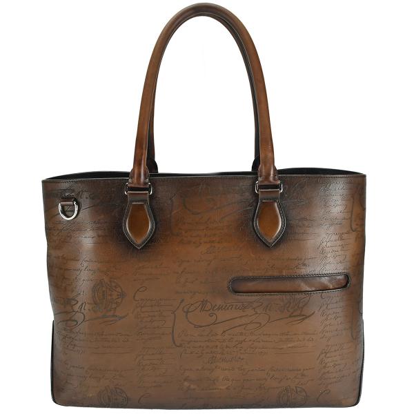 ベルルッティ BERLUTI カリグラフィ トゥジュール トートバッグ スクリット ヴェネチア レザ...