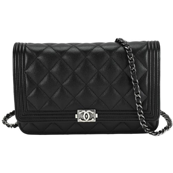 シャネル CHANEL ボーイシャネル チェーンウォレット A80287 チェーン ショルダーバッグ...