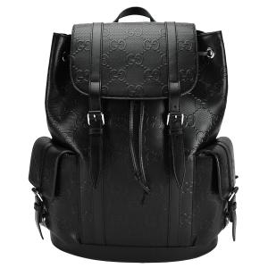 グッチ GUCCI GGエンボス バックパック 625770 レザー ブラック 黒 リュックサック デイパック メンズ レディース