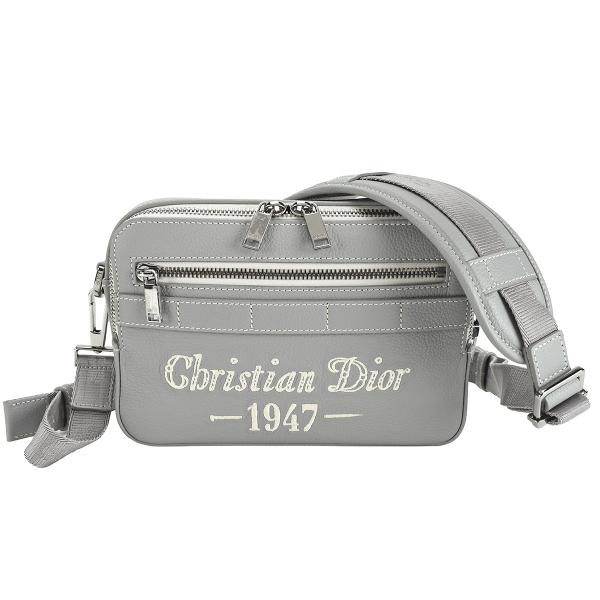ディオール Christian Dior サファリ メッセンジャーバッグ ショルダーバッグ 刺繍 ロ...
