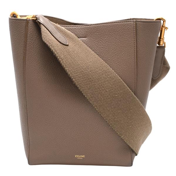 セリーヌ CELINE サングル バケット スモール ショルダーバッグ 189303 レザー トープ...