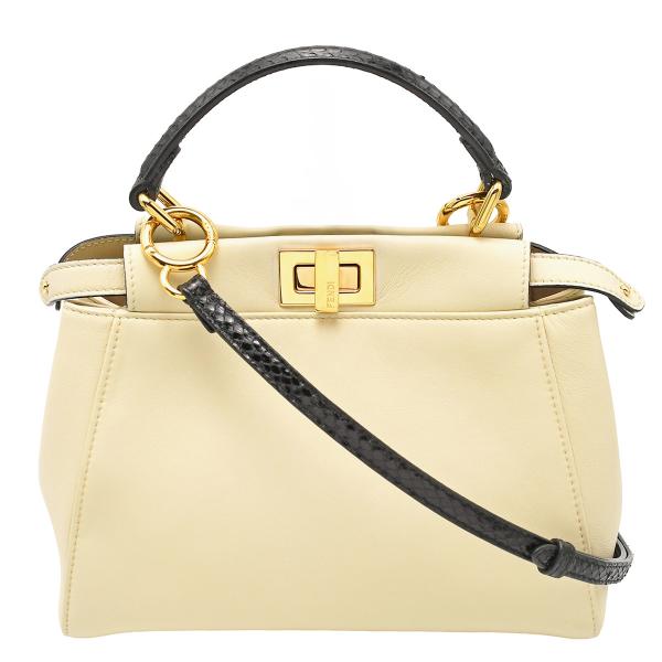 フェンディ FENDI ミニ ピーカブー スモール 2way ハンドバッグ モンスター 8BN244...
