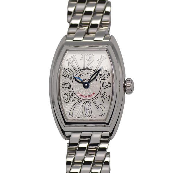 フランクミュラー FRANCK MULLER コンキスタドール レディース クォーツ トノー型 2針...