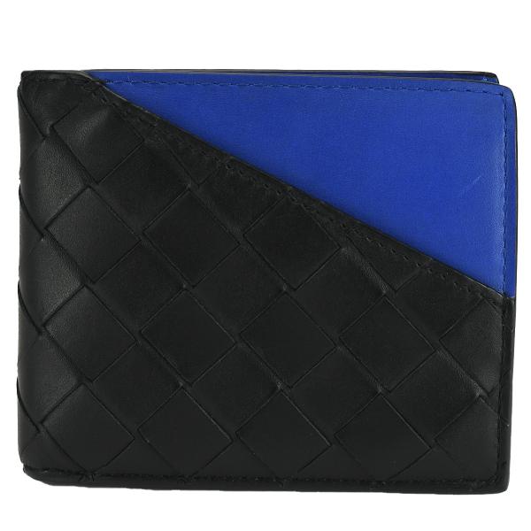 ボッテガヴェネタ BOTTEGA VENETA イントレチャート 二つ折り 財布 619390 ブラ...