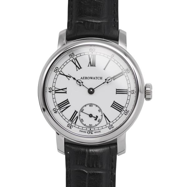 アエロウォッチ AEROWATCH ルネッサンス RENAISSANCE メンズ 手巻き ホワイト ...