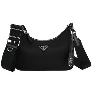 新品 未使用　プラダ　トートバッグ　ブラック プラダ(PRADA)プラダ シンボル トップステッチ ミディアム