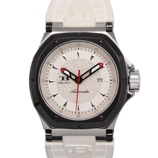 ブティ BUTI マグナム MAGUNUM メンズ 500本限定 デイト機能 12Pダイヤ シルバー