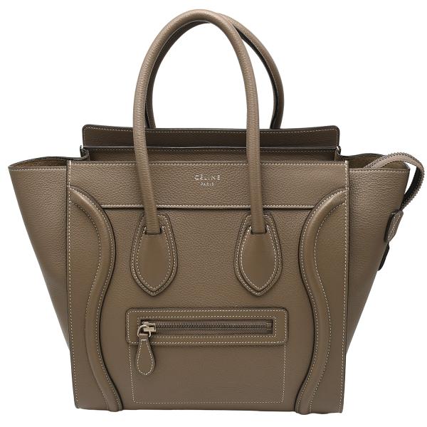 セリーヌ CELINE ラゲージ マイクロ ショッパー トートバッグ ハンドバッグ レディース レザ...