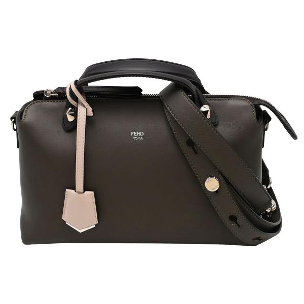 フェンディ FENDI バイザウェイ ハンドバッグ レディース 2way レザー シルバー金具 グレ...