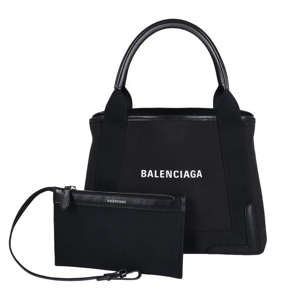 バレンシアガ BALENCIAGA ネイビーカバス  トートバッグ レディース/メンズ キャンバス/...