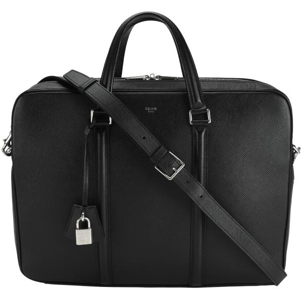セリーヌ CELINE ブリーフケース ミディアム ビジネスバッグ 2way ショルダー メンズ レ...