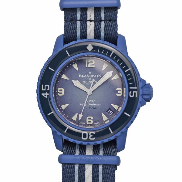 ブランパン×スウォッチ バイオセラミック スキューバ フィフティ ファゾム アトランティック オーシ...