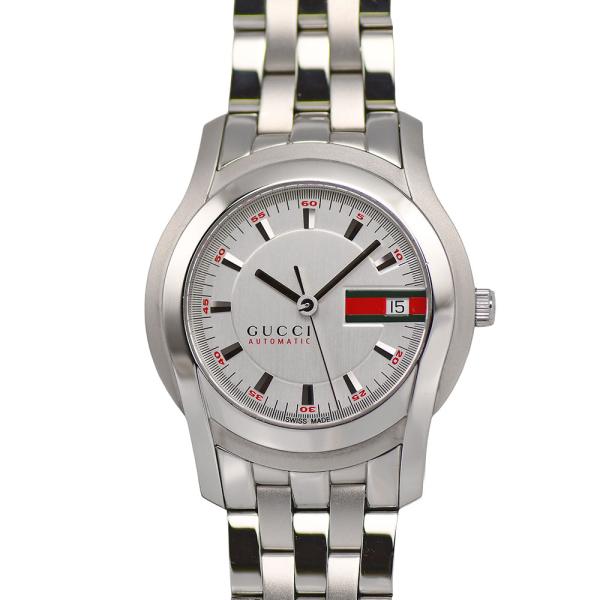 GUCCI グッチ Gクラス オートマティック 5500 AUTO 自動巻 メンズ デイト シルバー...