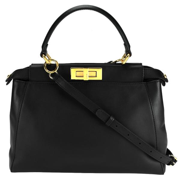 フェンディ FENDI ピーカブー レギュラー ハンドバッグ 2way ショルダー レディース レザ...