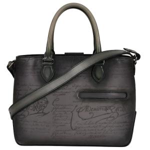 限定 32万円 ベルルッティ スクリットナイロンパティーヌレザーハンドバッグ 限定 32万円 ベルルッティ スクリットナイロンパティーヌレザー